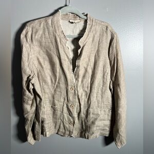 Eileen Fisher Organic‎ Linen Blazer- 1X